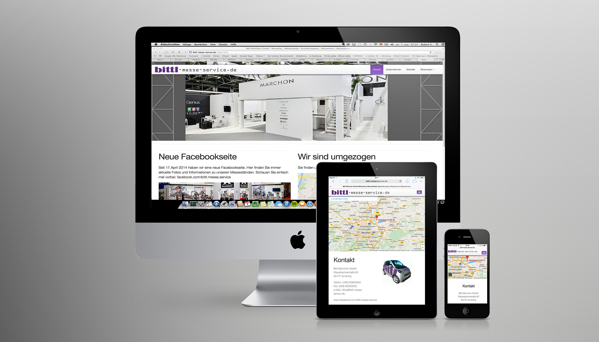 Website-Projekt Bittl Messe-Service